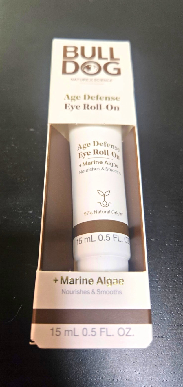 Bulldog Age Defense Eye Roll-On Marine Algae 15mL 0.5 oz Vegan Skincare